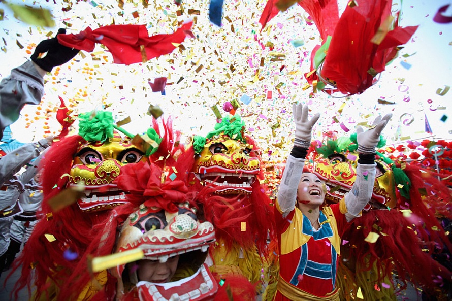 В Китае, пожалуй, самое шумное и массовое празднование Нового Года